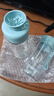 茶花運動水杯塑料杯成人健身帶濾網(wǎng)隨手杯兒童便攜水杯帶提繩400ML 【2個裝】藍色+粉色 曬單實拍圖