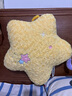 紫彤可愛小星星抱枕毛絨玩具公仔月亮沙發(fā)靠枕少女心靠墊超軟玩偶禮物 黃色星星 45厘米 曬單實(shí)拍圖