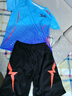哈羅小黃鴨HAL.DUCK兒童籃球服夏季套裝男童運動(dòng)裝中大童短袖兩件套男孩訓練服速干衣 閃電藍色 120 曬單實(shí)拍圖