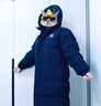 MLB羽絨服男女同款明星同款長(cháng)款連帽3ADJB2146-50BKS-L 曬單實(shí)拍圖