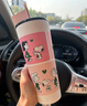 星巴克星巴克杯子粉色聯(lián)名吸管杯大容量不銹鋼保溫杯保冷杯咖啡杯 史努比聯(lián)名吸管杯：710ml 曬單實(shí)拍圖