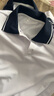 中小學(xué)生校服內搭短袖T恤夏季休閑高中生白色上衣polo衫高中班服 白色藏藍領(lǐng)白邊 165 曬單實(shí)拍圖