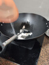 鐵工房炒鍋鑄鐵鍋大尺寸加深40cm無涂層雙耳圓底炒鍋家用燃?xì)獬床隋?曬單實(shí)拍圖