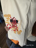 真維斯男童短袖哪吒衣服兒童t恤純棉半袖中小童中國風夏裝男孩夏季童裝 明亮橙 云紋悟空+米白 盤腿悟空 130 曬單實拍圖