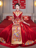 泰勒馬丁秀禾服新娘龍鳳褂2025新款高端中式嫁衣結(jié)婚禮服敬酒禮服古裝婚紗 0228 XL 曬單實(shí)拍圖
