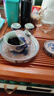 來(lái)尊焱匠堂開(kāi)片可養(yǎng)釉里紅海水龍馬蹄蓋碗茶杯單個(gè)高檔陶瓷泡茶碗壺承 【釉里紅海水龍-蓋碗6件套】 曬單實(shí)拍圖
