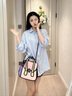 JumpFromPaper貓頭鷹二次元2D漫畫斜挎包女單肩包JFP送女友情人節(jié)七夕生日禮物 粉紅 曬單實拍圖