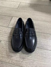 諾貝達(dá)男鞋 胎牛皮舒適透氣商務(wù)休閑皮鞋 男士厚底一腳蹬便士樂福鞋 黑色 40 （歐碼偏大，請拍小一碼） 曬單實拍圖