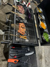 FIREPLUS燒烤爐戶外燒烤架家用多功能電動美式悶烤爐庭院BBQ爐子商用木炭 烏列【烤爐+工具箱套裝+ 自動烤雞架】 曬單實拍圖