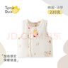 翹腳鴨嬰兒衣服220g馬甲新生兒夾棉背心坎肩純棉滿(mǎn)月寶寶外套百天秋冬季 曬單實(shí)拍圖