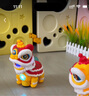 云露萍營(yíng)國潮醒獅電動(dòng)萬(wàn)向行走舞獅財神蛇聲光夜市玩具兒童生日禮物紅色-電動(dòng)舞獅+3節5號電池 曬單實(shí)拍圖