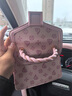 CLECEY KOKY小眾輕奢品牌女包包2023新款粉色壓花手提包斜挎包 加配禮盒款 曬單實(shí)拍圖