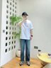 Calvin KleinJeans夏季男女情侶中性通勤ck純棉落肩袖寬松圓領(lǐng)短袖T恤40HM229 YAA-亮白色 L （推薦150-170斤） 曬單實(shí)拍圖