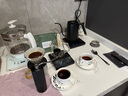 泰摩  高硼硅玻璃冰瞳咖啡濾杯 手沖咖啡過濾杯 家用咖啡壺過濾器具 01號-標準版黑色+360ML分享壺 曬單實拍圖