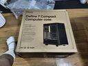 分形工藝（Fractal Design）Define 7 Compac FDt機(jī)箱中塔短身版ATX主板靜音黑色側(cè)透顯卡341水冷360自帶通風(fēng)頂板臺(tái)式主機(jī)電腦 Define 7 C 黑色金屬版(非側(cè)透 曬單實(shí)拍圖