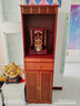 佛 龕柜關(guān)公財神爺貢奉臺佛像柜中式立柜帶門(mén)供桌家用貢神桌供柜 花梨色-50長(cháng)【雙門(mén)佛龕】 曬單實(shí)拍圖