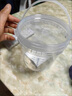 水杉帶刻度食品級大容量透明刻度桶醫用計量桶帶蓋水桶定量桶透明塑料水桶 1L-白色易拉款-無(wú)刻度（無(wú)提手） 曬單實(shí)拍圖