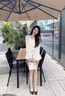 NINE WEST/玖熙2025春夏新款平底單鞋女法式輕奢方扣牛漆皮淺口軟底通勤鞋 黑色 34 曬單實拍圖