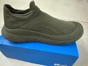 回力男鞋春夏季透氣款網(wǎng)面休閑飛織襪子鞋一腳蹬厚底軟跑步運動(dòng)椰子鞋 軍綠色 44 曬單實(shí)拍圖