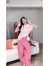 妍莉芬（yanlifen）休閑褲女夏裝搭配一整套褲子穿搭衣服減齡時(shí)尚套裝女裝2025年新款 紫色兩件套 S 【建議80-95斤】 曬單實(shí)拍圖