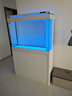 森森（SUNSUN）2025年新品森森魚缸客廳超白玻璃水族箱招財家用底濾免換水魚缸 珍珠白（升級底濾/超白玻璃/無極調(diào)光） 靠墻款長100*寬35*缸高72/柜高80cm 曬單實拍圖