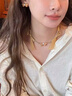 HEFANG何方珠寶枯葉蝶耳環(huán)耳飾百搭女士輕奢高級感七夕情人節(jié)禮物送女友 木色 曬單實拍圖