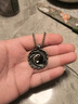 芯奢復古中式太極雙魚項鏈男士長款八卦不銹鋼情侶幾何形道字吊墜潮流 曬單實拍圖