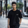OOTDYOLO潮流重磅純棉夏季新款涼感白色短袖T恤男打底衫上衣服半截袖T恤衫 白色 均碼 l 曬單實拍圖
