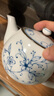 千代源日式陶瓷茶具套裝三件小藍(lán)芽線唐草福字日本原裝進(jìn)口整套茶杯茶壺 線唐草茶具 3件 曬單實(shí)拍圖