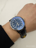 百年靈（BREITLING）【新品】航空計時(shí)自動(dòng)機械腕表藍色41瑞士手表 藍色-鱷魚(yú)皮-折疊扣 曬單實(shí)拍圖