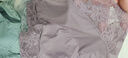蘇蔓枍3條裝蕾絲內(nèi)褲女中高腰牛奶絲女士?jī)?nèi)褲性感絲滑舒適大碼包臀三角 灰色+紫色+豆綠色 （總的 3條 XL （建議120-140斤） 曬單實(shí)拍圖