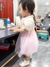 G.DUCKKIDS童裝女童連衣裙夏季新款兒童公主裙夏裝寶寶裙子女孩中國風(fēng)旗袍裙 粉色帶包包-g2/794331957606 90 適合身高80-90年齡1-2歲左右 曬單實(shí)拍圖