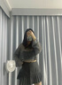 妙奕嘉冬季半身裙百褶裙女短裙jk裙子灰色高腰a字裙新款半裙女士小個子 灰色辣妹百褶裙 M 【建議85-105斤】 曬單實拍圖