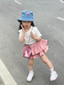 真維斯女童裙子兒童短裙女孩夏季公主裙女大童蓬蓬裙夏裝可愛(ài)蛋糕裙 粉 150 曬單實(shí)拍圖