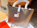芙拉（FURLA）【限時(shí)優(yōu)惠】MIANOVA牛皮大號女士上班族通勤大容量手提托特包 黑色 曬單實(shí)拍圖