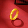 卡鉑亞古法黃金戒指男女款 足金999素圈戒指實(shí)心情侶結(jié)婚對(duì)戒送老婆 古法黃金戒指 5.35克 寬約4mm 曬單實(shí)拍圖