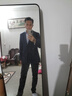 報喜鳥(niǎo)純羊毛西服套裝 商務(wù)男士單開(kāi)叉直筒外套KEBB251011U灰藍48A 曬單實(shí)拍圖