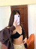 內衣女性感法式薄款泳衣小胸文胸套裝深U美背貝殼杯胸罩2025春款 經(jīng)典黑 【外穿度假風(fēng)  】 S 推薦70A 70B 的小姐姐 曬單實(shí)拍圖