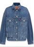 Levi's李維斯冬季女士復古巴恩風(fēng)翻領(lǐng)水洗時(shí)尚潮流牛仔夾克外套 藍色 L 曬單實(shí)拍圖