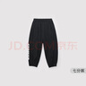 巴厘小豬（BALIPIG）男童褲子七分褲夏季薄款運(yùn)動長褲中大童休閑 黑色 110 cm 曬單實(shí)拍圖