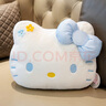 紡寵園正版hellokitty公仔抱枕貓咪玩偶靠墊毛絨玩具凱蒂貓布娃娃禮物女 藍色KT 【正版授權】40*30厘米 曬單實(shí)拍圖