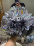 花球啦啦隊(duì)手拿花拉拉隊(duì)手花啦啦手花跳舞啦啦操花球舞蹈道具演出 比賽高品質(zhì)鐳射激光鉆石銀一個(gè) 曬單實(shí)拍圖