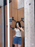 lululemon丨Cap-Sleeve 女士蓋肩袖亨利領(lǐng) T 恤 LW3IGFS 白色 XS 曬單實(shí)拍圖