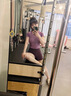 雙秀瑜伽服女2025新款高級感普拉提絕美修身顯瘦專(zhuān)業(yè)運動(dòng)健身套裝長(cháng)袖 月巖紫上衣 M （100-110） 曬單實(shí)拍圖