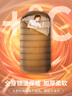 北山狼  戶(hù)外睡袋成年人加大加寬信封式棉睡袋露營(yíng)單人四季通用款 2.0kg棕褐色【5°C-10℃】 曬單實(shí)拍圖