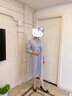 紫魅俏春夏季新款婚禮媽媽裝連衣裙遮肚假兩件繡花中長款優(yōu)雅中老年女裝 灰藍(lán)色 M (建議105斤以下) 曬單實(shí)拍圖
