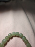 靈菲和田玉手串女冰底高冰晴水和田玉老型珠青白玉珠子散珠串珠手鏈 珠經(jīng)約7*8mm(冰晴水/深色) 曬單實(shí)拍圖