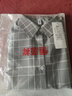 羅蒙（ROMON）23年新款格子襯衫女長(cháng)袖春裝時(shí)尚氣質(zhì)韓版寬松長(cháng)袖襯衣女上衣洋氣 灰白格子 XL 曬單實(shí)拍圖