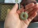 喜玉枝和田玉雙龍護主平安扣吊墜青玉羊脂玉情侶一對定情信物生日禮物 淺青玉款（一個(gè)） 曬單實(shí)拍圖