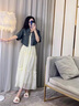 妃莉杋（FeiLiFan）牛仔吊帶連衣裙子女2025年夏季搭配一整套韓系穿搭氣質顯瘦兩件套 牛仔外套+吊帶裙 M 曬單實拍圖